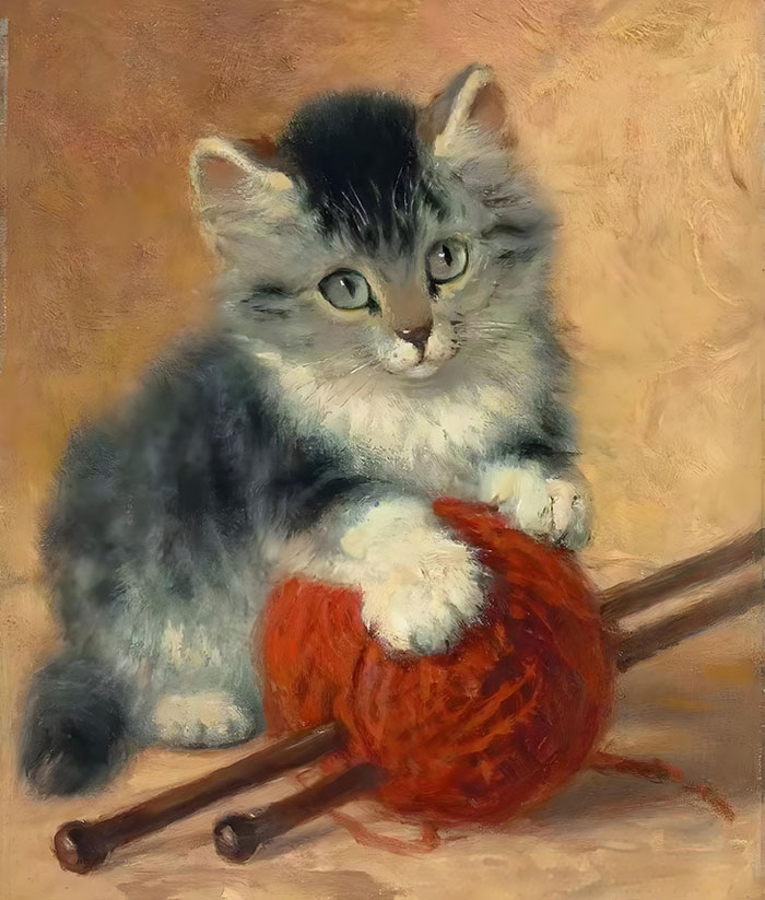 Warm Time: Kitten and Woolline Ball